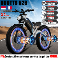 DUOTTS N26 Electric Bicycles 1500W Dual Motor 48V 20AH Hydraulic Brake Ebike 26*4.0\