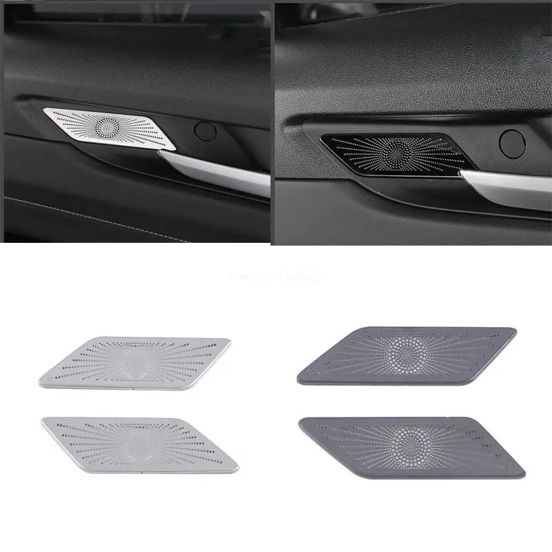 For Haval H6 3th Gen 2021 2022 Car door handle Horn Hood Speaker Trim Cover Rear Door Handle Audio Decoration Stickers Frame