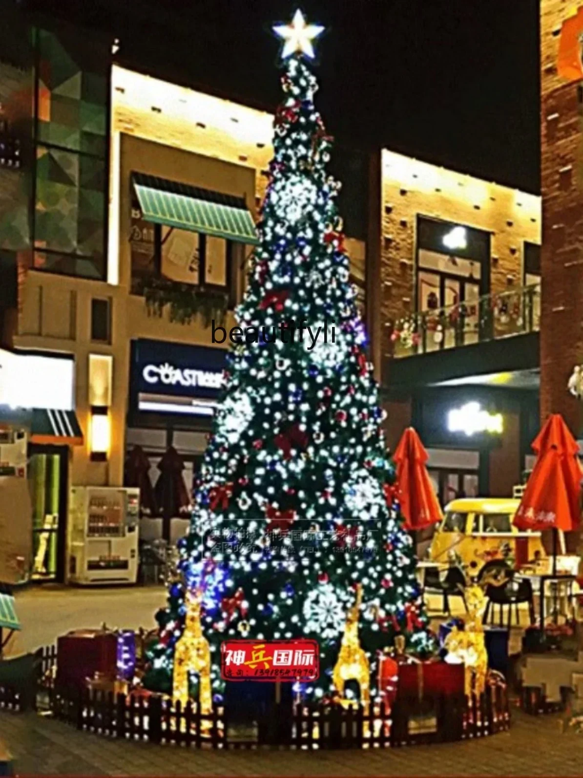 

YH Outdoor large Christmas tree 4/5/6 meters Christmas shopping mall Hotel interior decoration