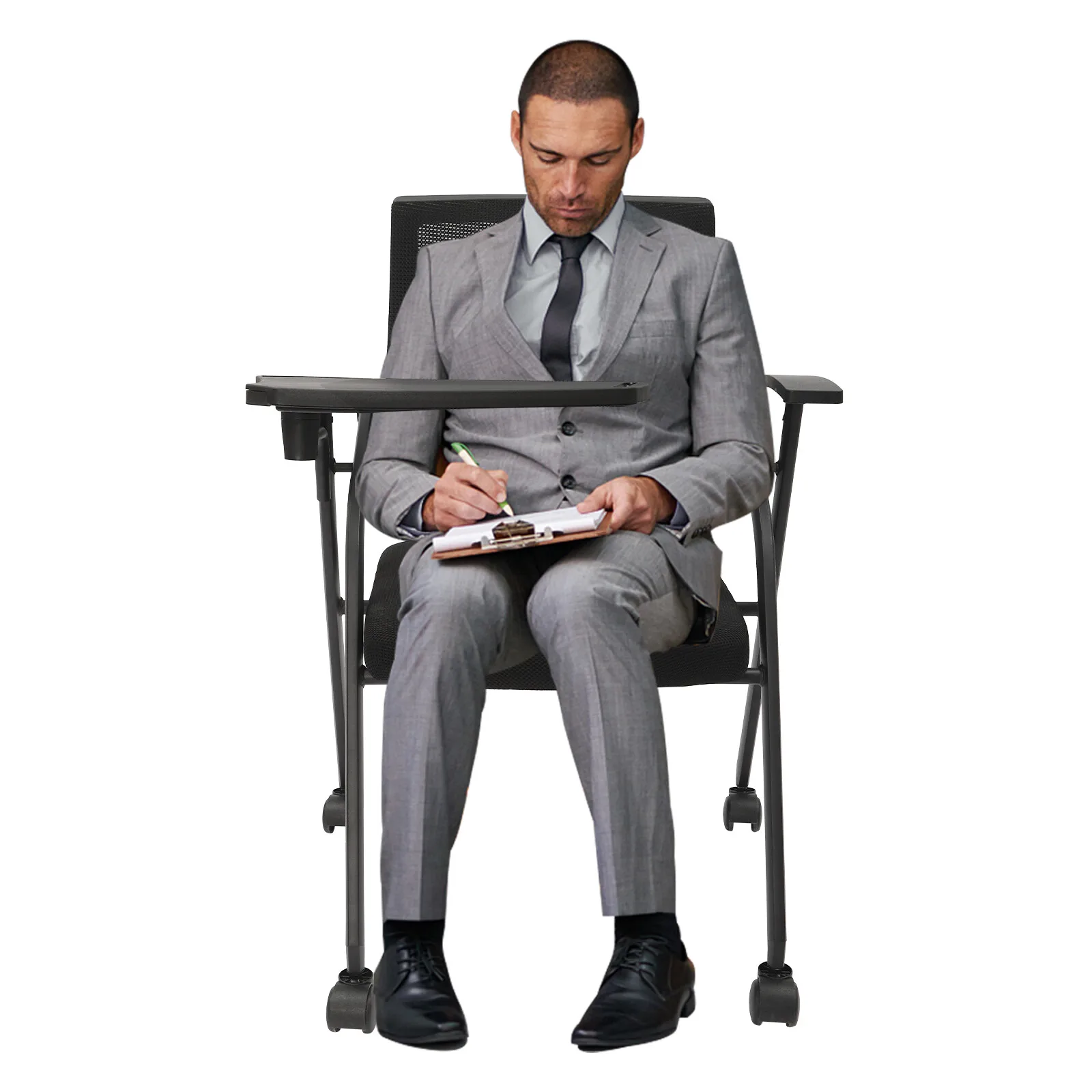 

Conference Room Chair, Meeting Chair, High Load-Bearing, Breathable, Easy To Install, Space-Saving, For Classroom, Staff Use