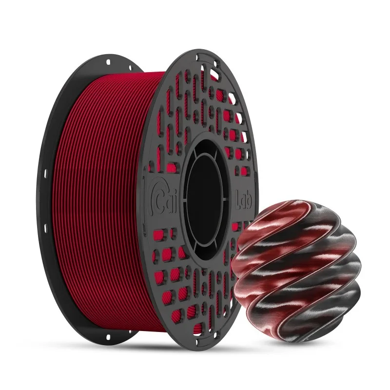 1.75mm Silk PLA Dual & Multi Color Gradient Filament, FDM 3D Printing Material Compatible with Bambu H2D X2D Creality