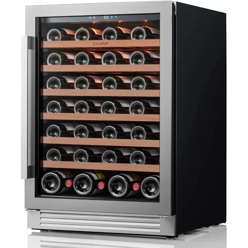 

Wine Cooler with Glass Door - Powerful Compressor Refrigeration System for Optimal Wine Storage