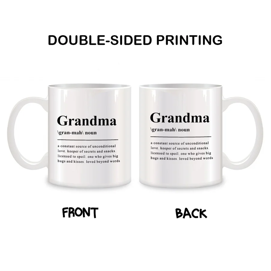 Mothers Day Gifts for Grandma Mugs For Grammy, Nana, Mimi, Gigi Birthday Gifts Novelty Coffee Ceramic Tea Cups White 11 oz