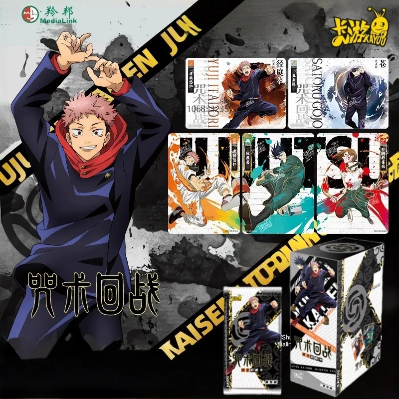 KAYOU Genuine Jujutsu Kaisen Card College Articles Warlock Collection Card Itadori Yuji Gojo Satoru BP Card Peripheral Toy Gift