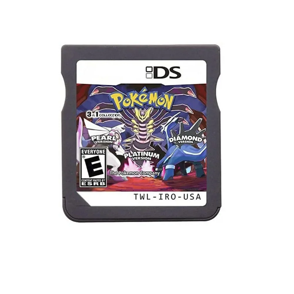 DS Video Game Cartridge (R4 Memory Card Version) HeartGold SoulSilver Black White for NDS/2DS/3DS/NDSL
