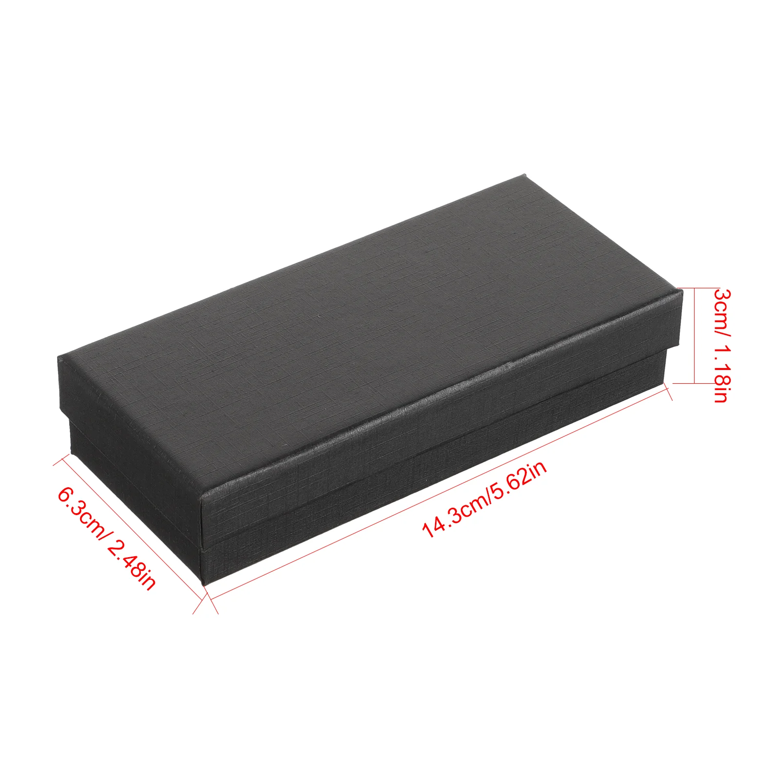 5 Pcs Rectangle Container Watch Box Travel Watches Jewelry Paper Boxes Gift Cases with Sponge