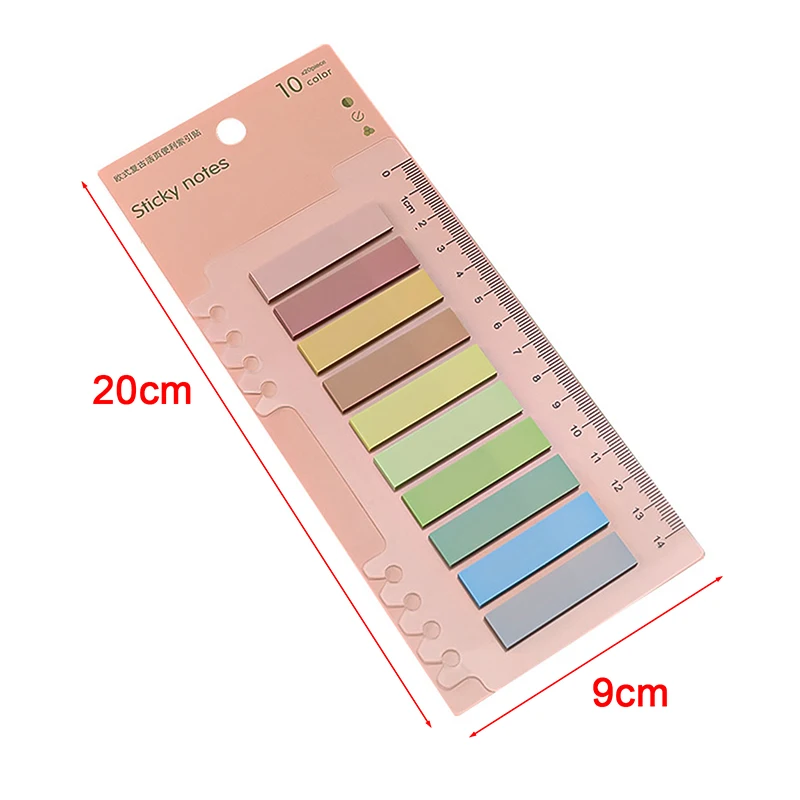 200 Sheets Retro Morandi Index Memo Pad Sticky Notes Paper Sticker New Year Gift Most Popular Lowest Price