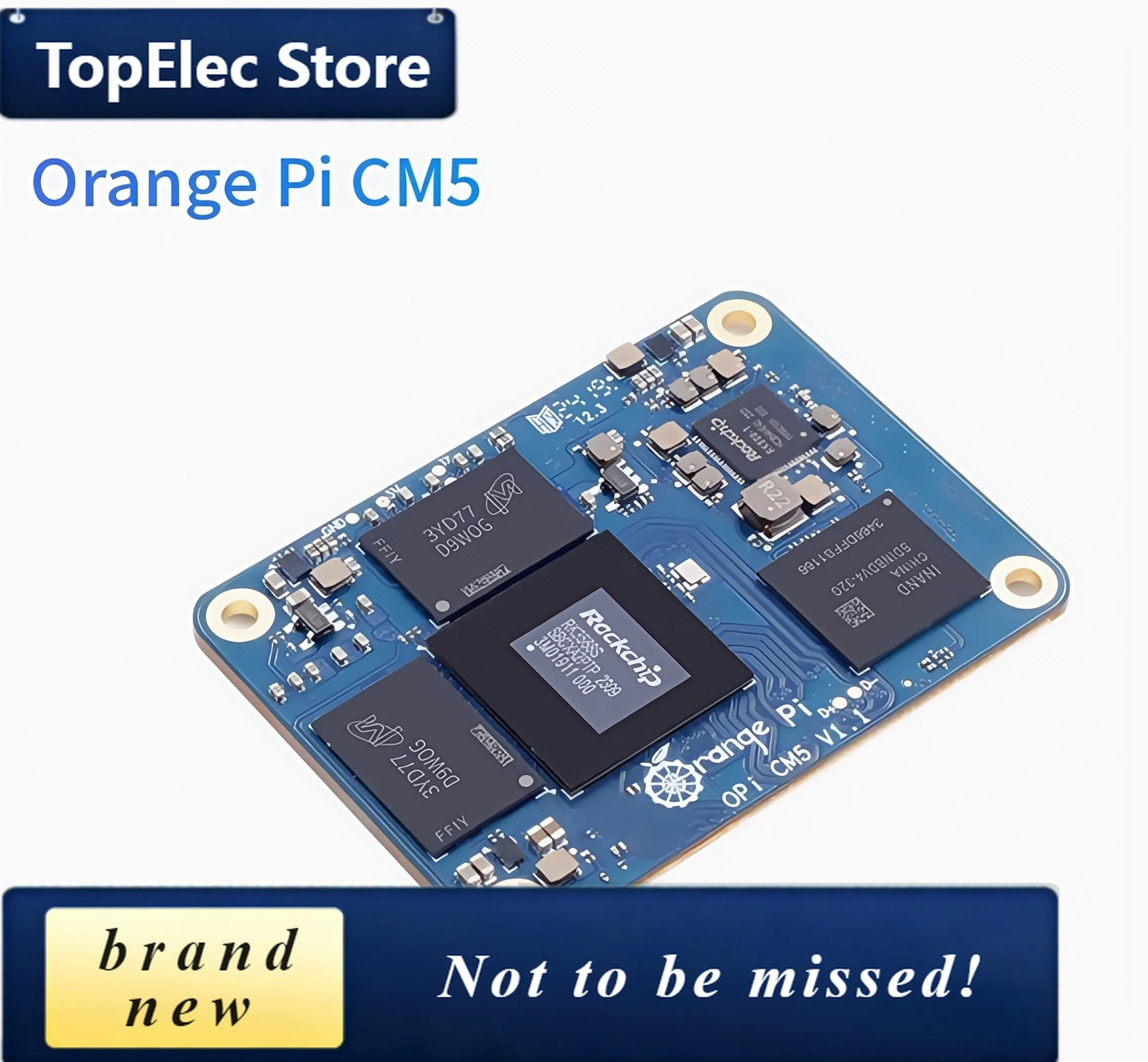 TopElec Orange Pi Cm5 Core Board Development Board Rockchip Rk3588s Chip