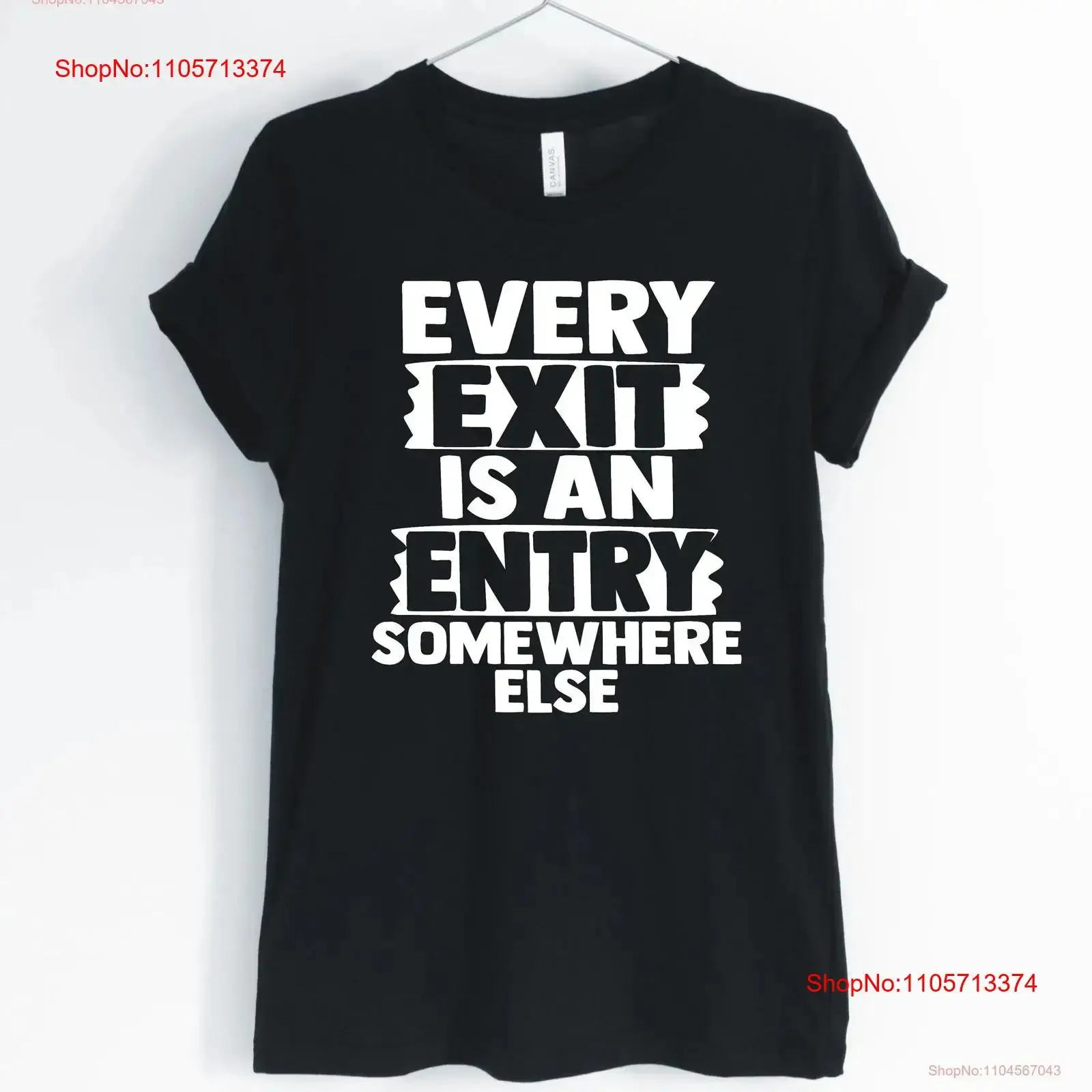 Every exit is an entry shirt inspirational christian t religious gift faith unisex women's shirts vintage Washed Casual homme