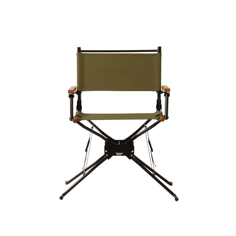 Outdoor Folding Chair Adjustable Height Director Chair Camping Portable Home