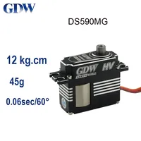 GDW RC Servo DS590MG DS595MG 0.03Sec Full Metal Digital Slant Disc Lock Tail Medium-sized Servo For Helicopter 505 XL520 500X