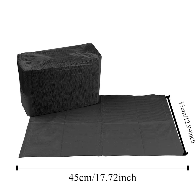 20/30pcs Black Disposable Cleaning Pad Double-layer Waterproof Hygienic Cleaning Pad Nail Art Tattoo Work Accessories Reusable