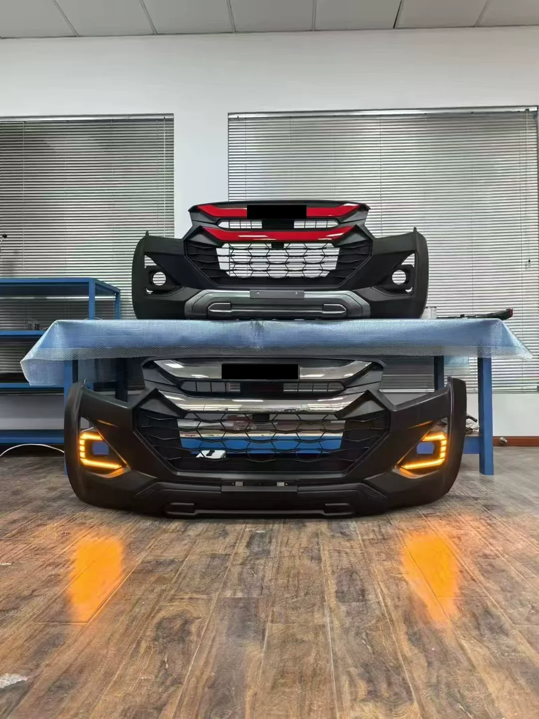 

Front Bumper Assembly for Isuzu Dmax 2016-2019 RHD modified new style Grille DRL Front Surround Body Kit Car Accessories