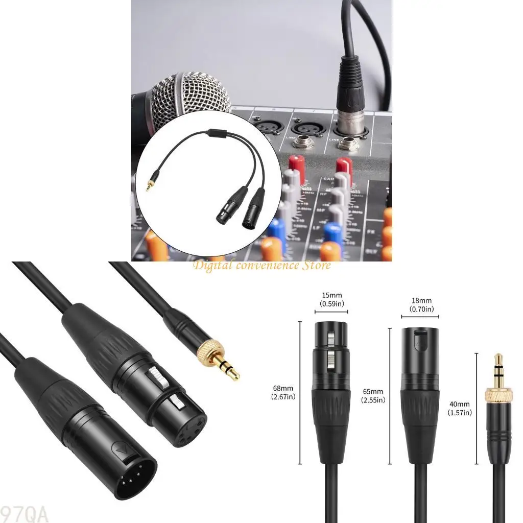 

97QA High Performances 5 Pin 5Pin Cable with 3.5mm Locking Plug for PavoTube II C Series Stable Lighting Connection