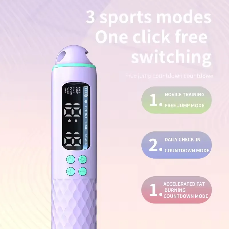 جديد قابلة للشحن USB التكنولوجيا الإلكترونية الانتقال حبل سلك حبل قابل للتعديل الانتقال حبل المدرب الرقمية اللاسلكية عداد السعرات الحرارية #6