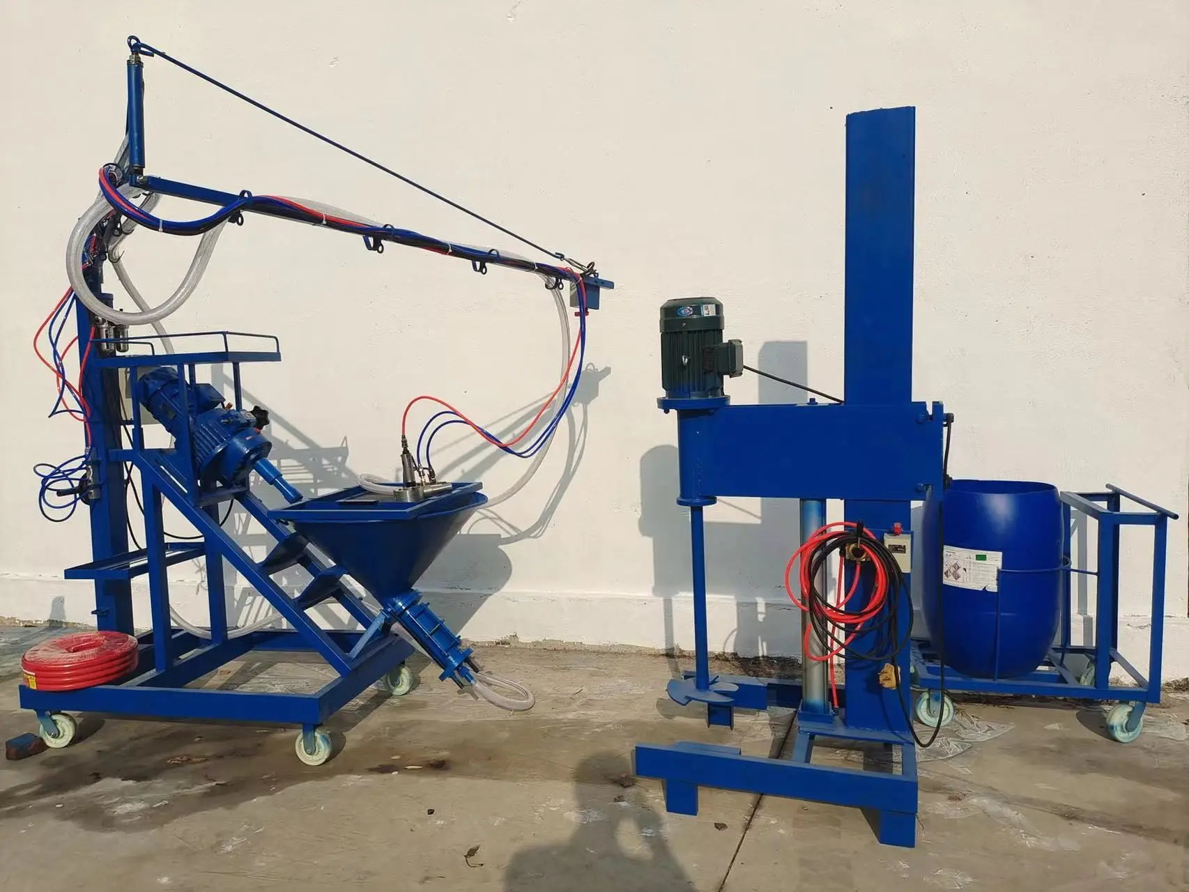 Customized Factory GRC Spraying Machine With Mixer Glass Fiber Reinforced FRP Composite Roving Fiber Resin Spray System Machine