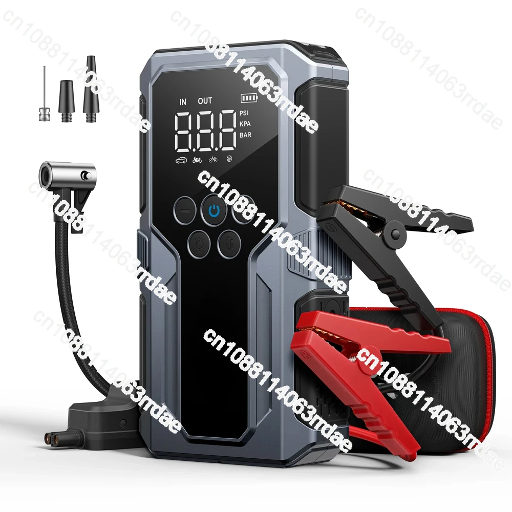 1500A Car Jump Starter Power Bank Portable 150PSI Air Pump Car Battery Emergency Boosters Starting Device Car Starter