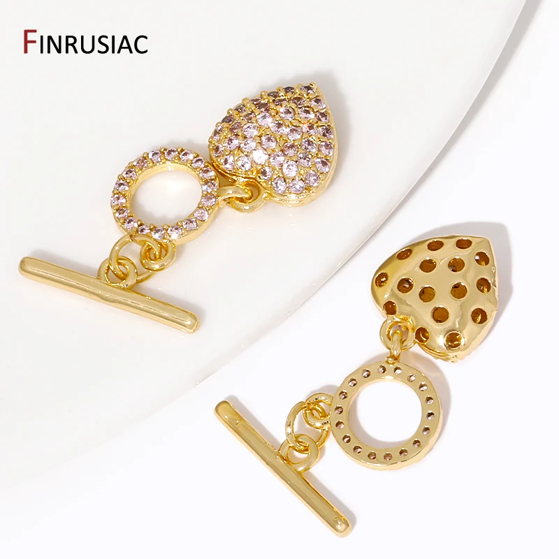 مشبك قلب من النحاس المطلي بالذ - مراجعة Toggle Clasp Gold وسعره