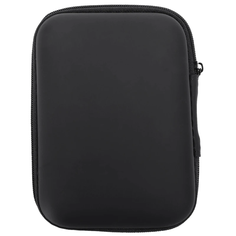 RISE-3X Portable Hard Disk Drive Shockproof Zipper Cover Bag Case 2.5Inch HDD Bag Hardcase Black