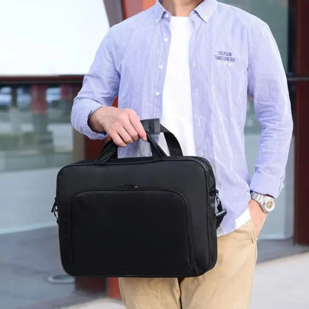 

Компьютерный портфель, модная сумка на плечо для ноутбука, 15-дюймовая противоударная сумка для ноутбука, портативная деловая сумка на молнии для колледжа