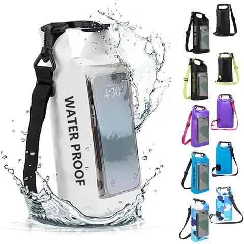 2L sucha torba ekran dotykowy wodoodporne torby do trekkingu dryfowanie rafting surfing kajak torby sportowe na świeżym powietrzu.-zmt