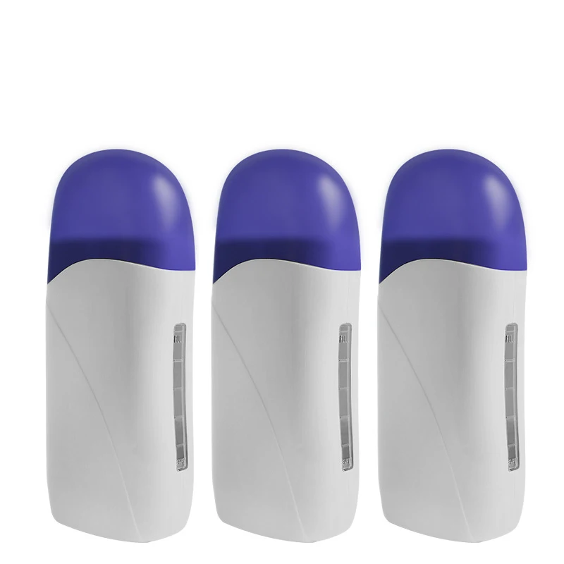 3pcs-in-1-depilatory-roll-on-wax-heater-warmer-with-base-refillable-wax-cartridge-hair-removal-wax-melt-machine-skin-care-tool