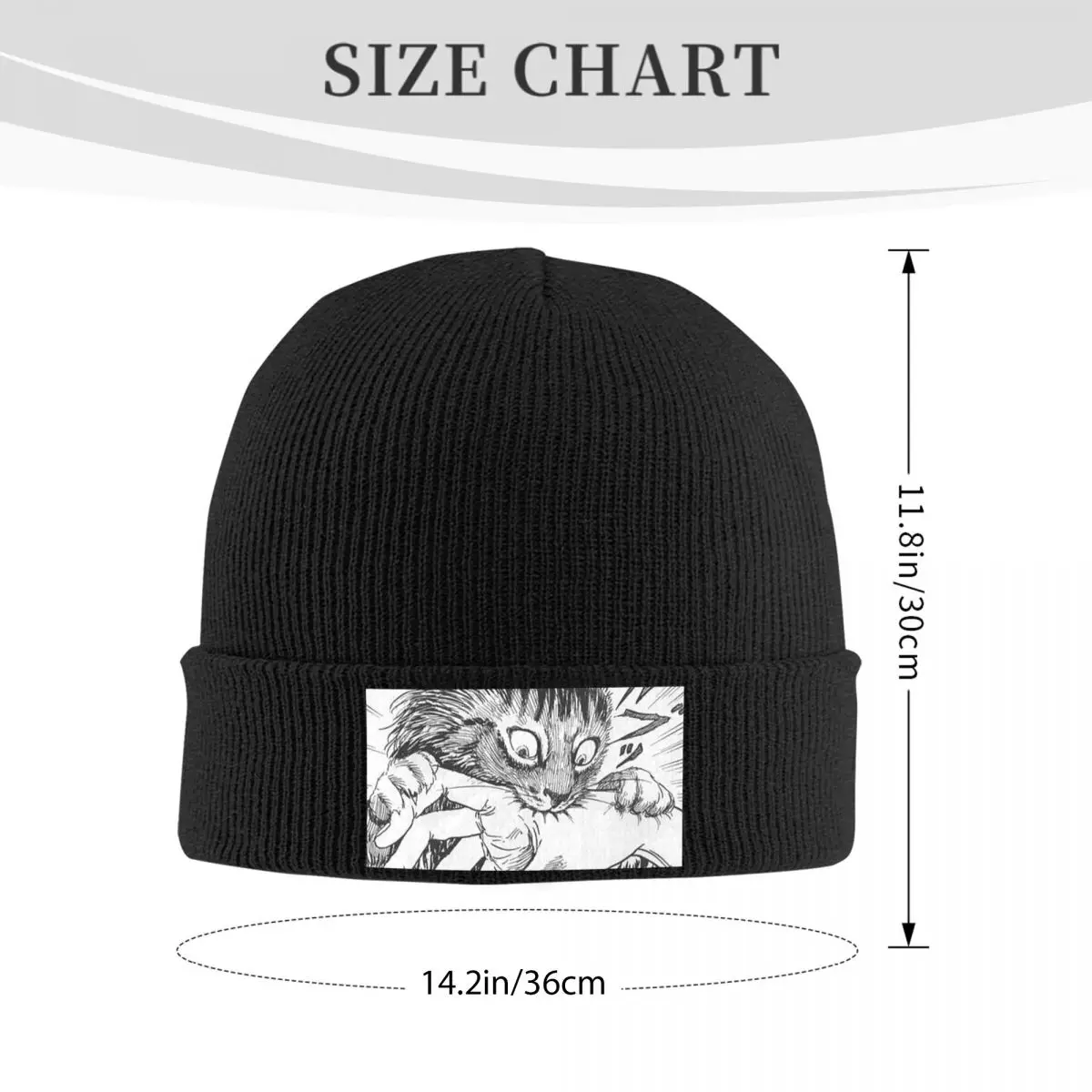 Topi Rajut Hangat Tomie Junji Ito Kucing Lucu Saya Topi Bonnet Modis Topi Beanie Luar Ruangan Musim Gugur Musim Dingin untuk Dewasa Uniseks