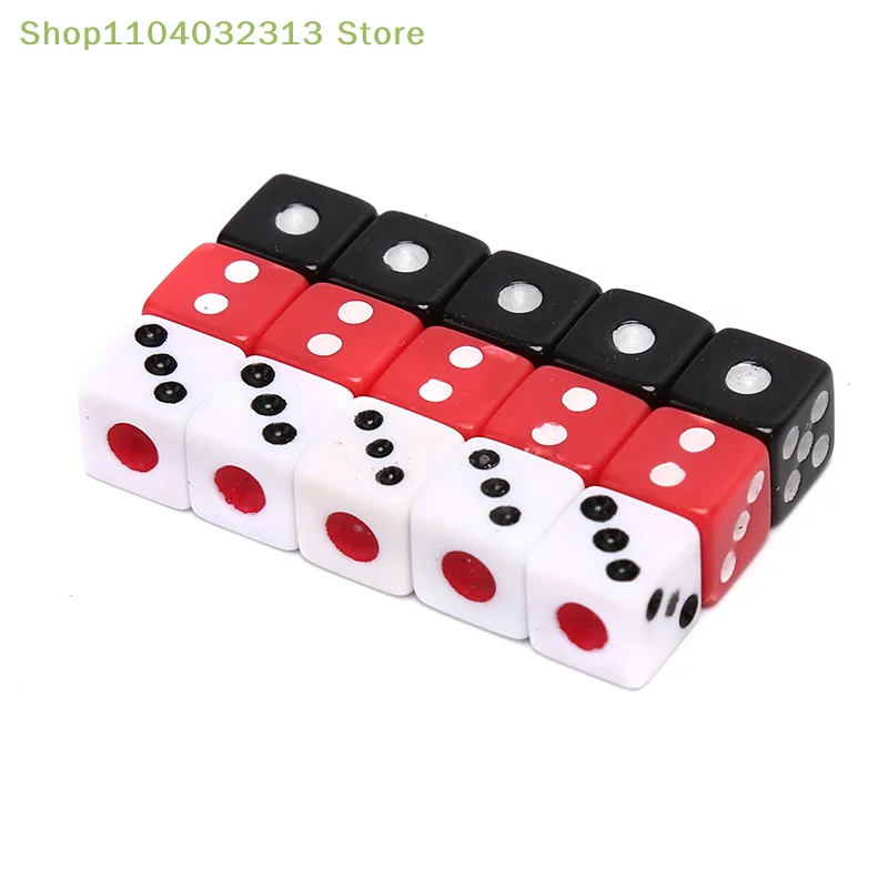 

50 шт. игральных кубиков, стандартные шестигранные кубики для вечеринок и настольных игр, 8 мм, с квадратными гранями