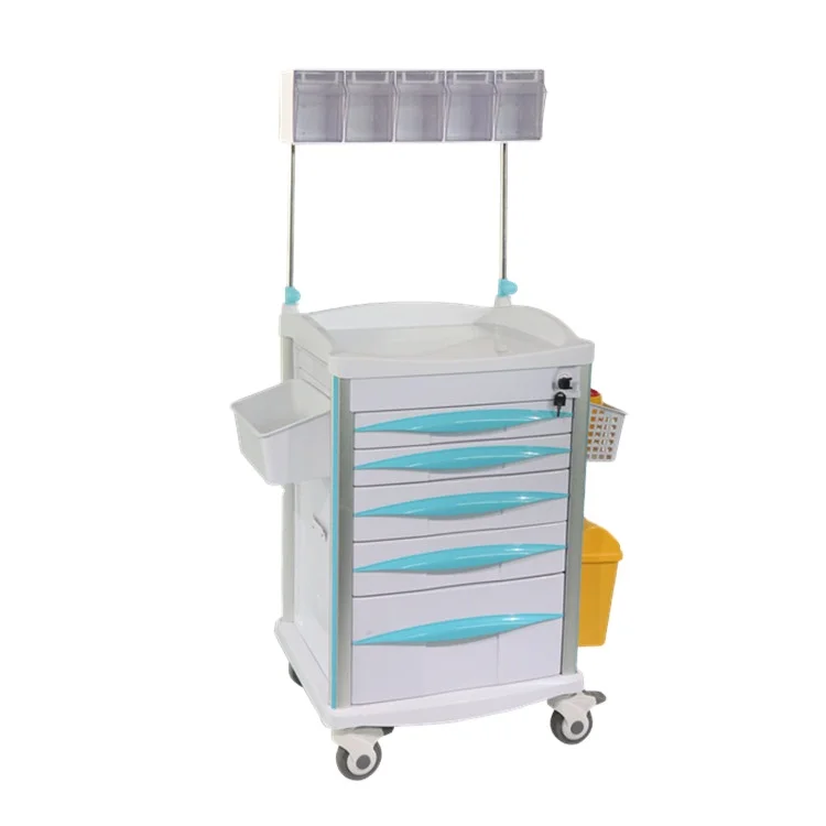 BT-AY20  small size abs hospital Anesthesia Trolley equipment procedure nursing medical trolley with accessories