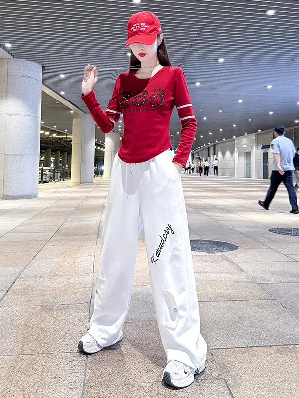 Women's Spring Autumn Dance Clothes Set New 2026 Practice Costume Sports Suit Cotton Traditional Ethnic Stage Performance