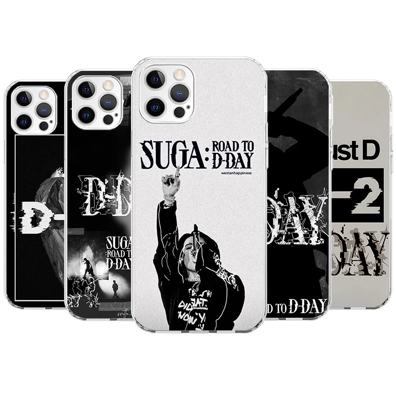 SUGA D-DAYs Phone Case For Apple iPhone 11 12 13 14 15 16 Pro Max 7 X XS 8 Plus + Mini SE Customized Print Soft Cover