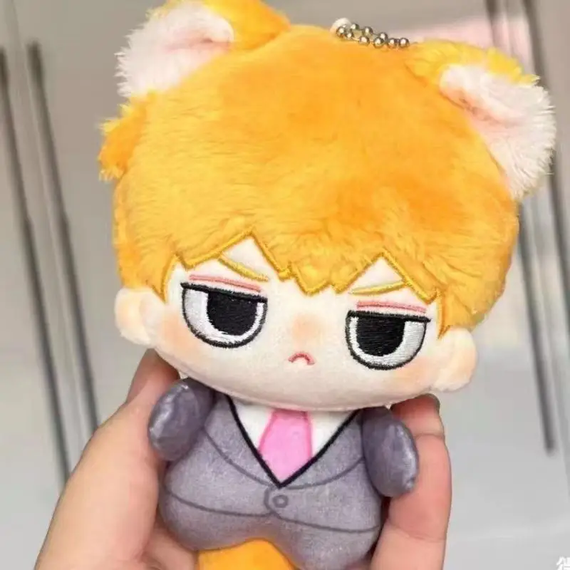 Mob Psycho 100 Reigen Arataka Has Ears and Tail Facial Embroidery Plush Doll Bedroom Desktop Decoration Friend's Birthdays Gifts