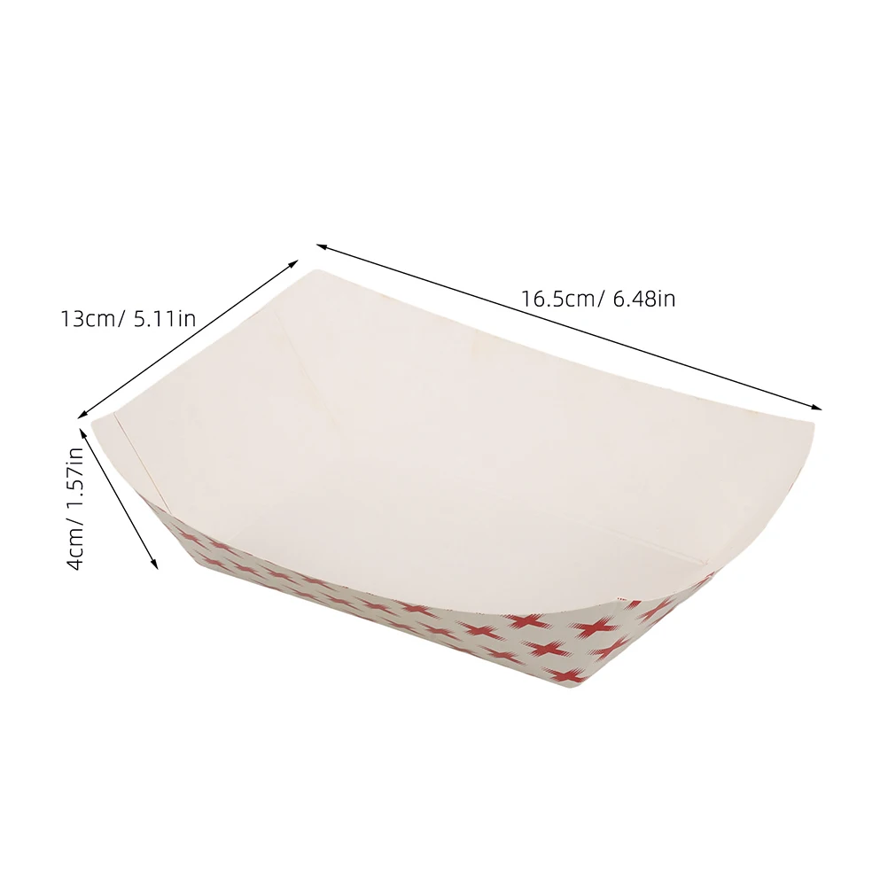 50pcs Hot Dog Food Boat Trays, Paper Plates for Chicken Wings, Nachos, BBQ, and Party S... - SKU HDBT1758 - UGI Packaging