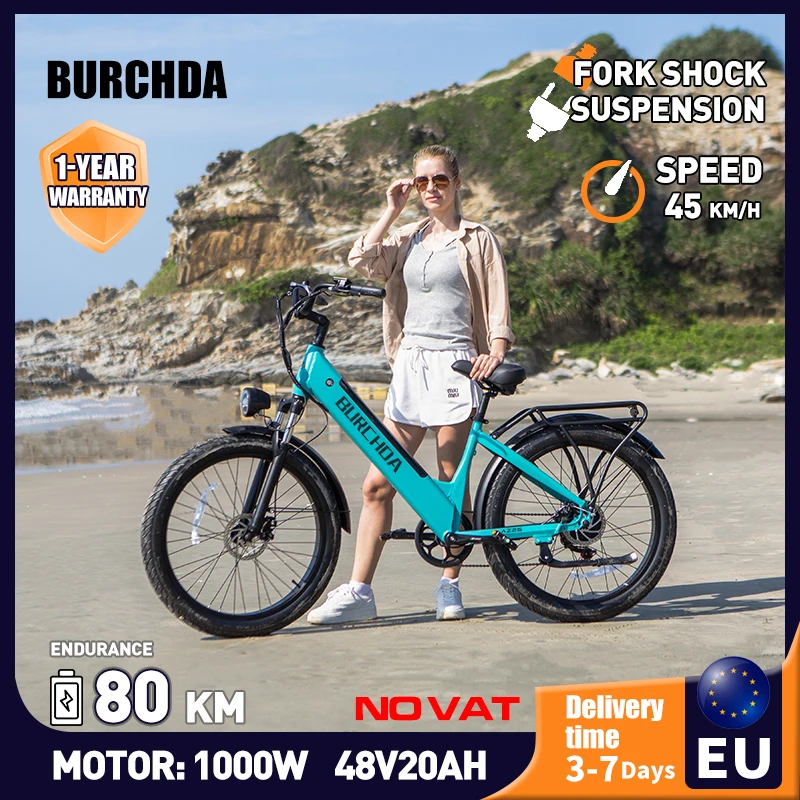 OTIDA NEW Electric Bicycle 26Inch 1000W45KM/H Electric Bike 48V20AH Large Battery Urban Ebike Motorcycle For Adults 3.0 Fatbike