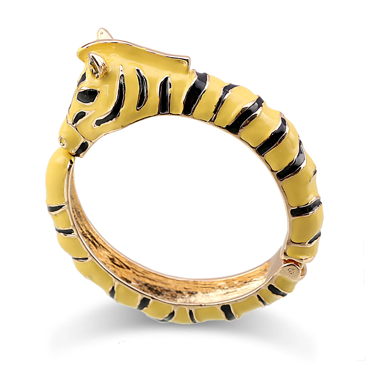 Unique Design Luxury Zebra Bangles Ename Colorful Chunky Cuff Bracelet for Women Party Accessory Fashion Multi-Colors Bangle