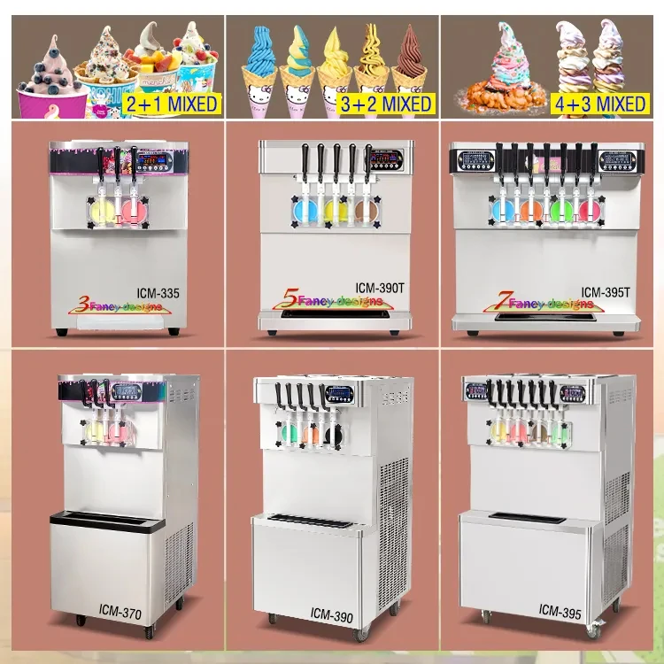 homemade ice cream machine ice cream machine Italian Soft serve Commercial Mini Suave Ice Cream Maker Machine