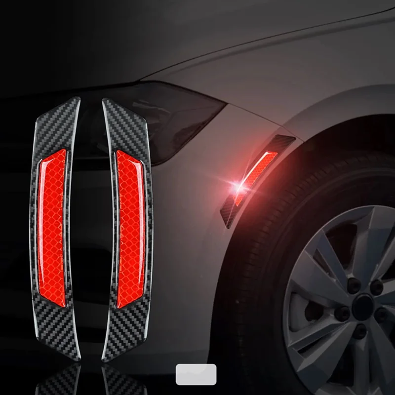 FOR Universal Car Epoxy 3D Reflective Wheel Eyebrow Sticker Scratch‑Cover Waterproof Anti‑Collision Exterior Decor Accessory