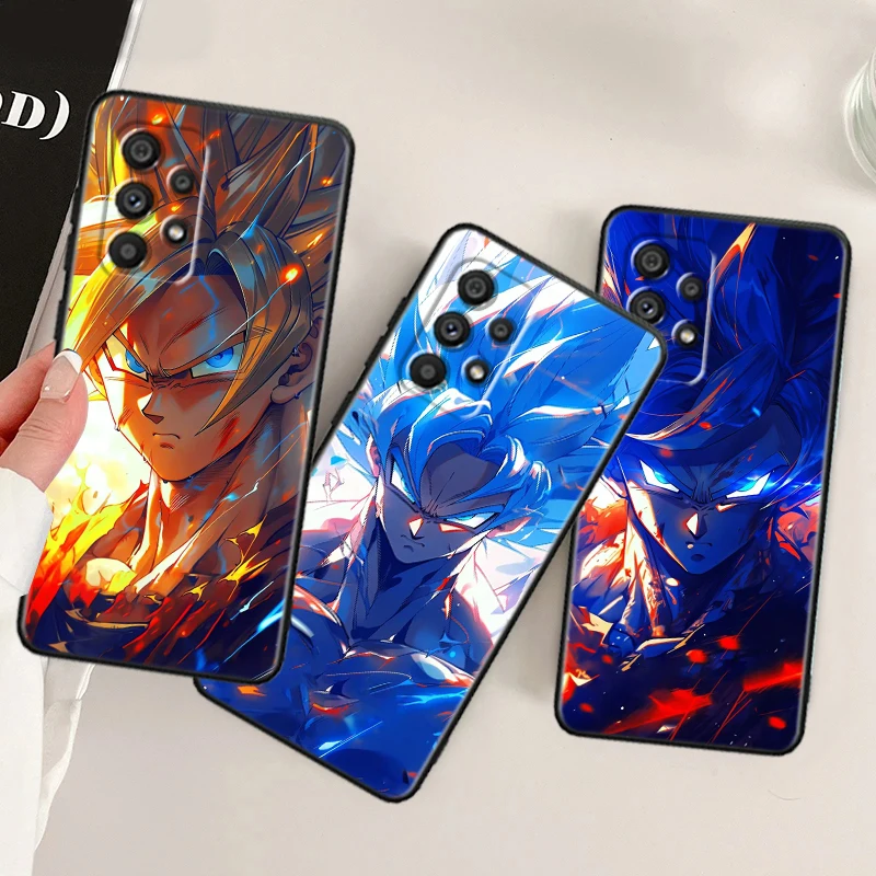 Trend D-Dragon Ball Z Art For Samsung A53 A52 A33 A32 A51 A71 A21S A13 A73 A55 A22 A23 A35 A72 A54 A12 5G Black Soft Phone Case