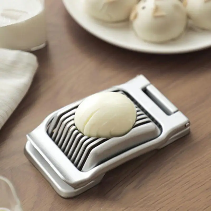 Stainless Steel Egg Slicer Aluminum Alloy Frame Sharp Cutting Wire Home Food Preparation Tool