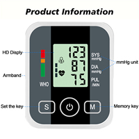 Blood Pressure Monitor Digital Tonometer Upper Arm Blood Pressure Meter Automatic BP Medical Sphygmomanometer Pulse