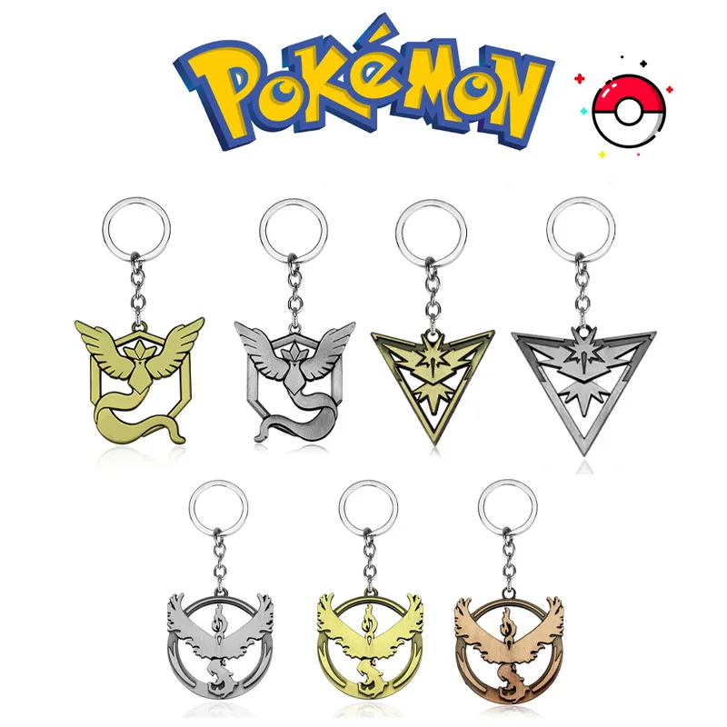 Pokemon Metal Individual Keychain Cartoon Anime Action Figure Cool Backpack Key Anime Decorate Kid Birthday Gift Christmas Gifts