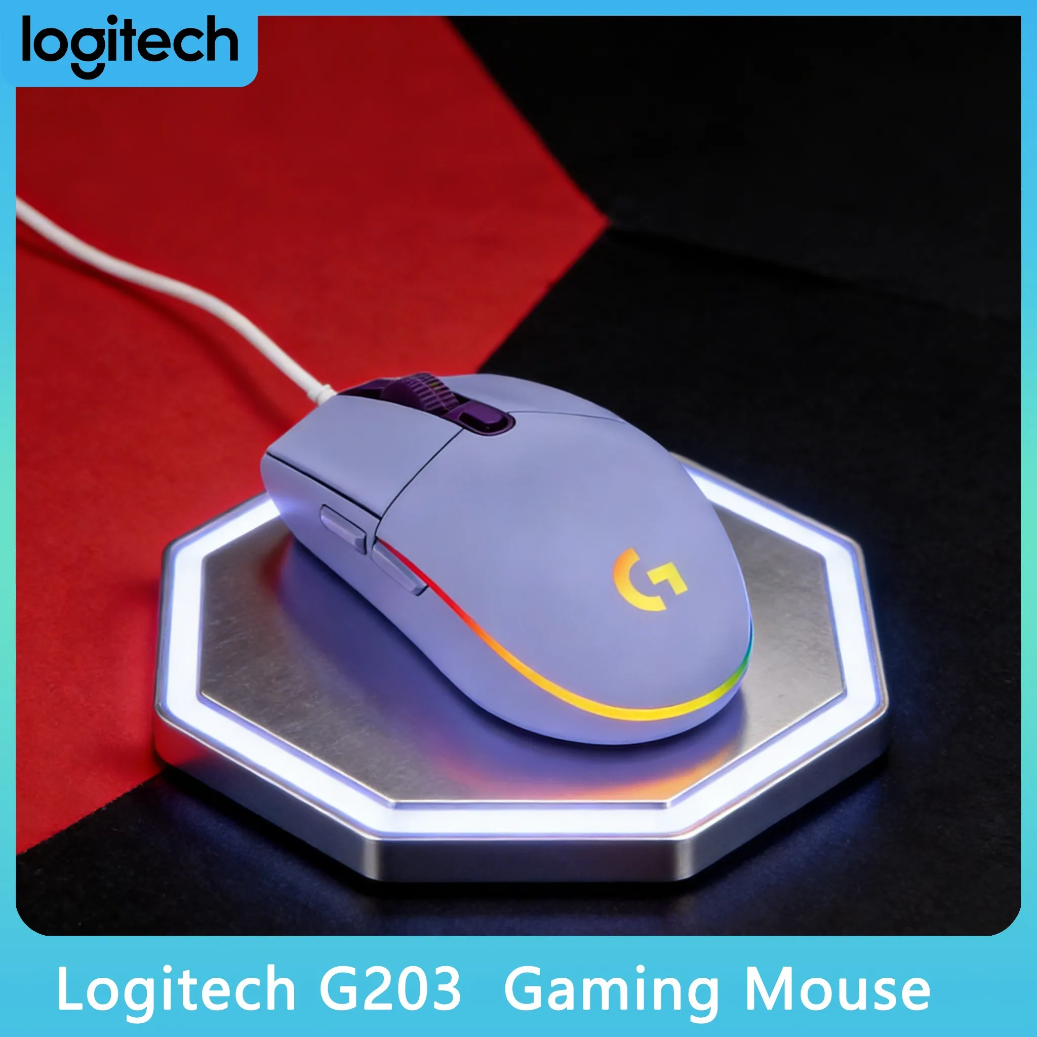 

G203 Gaming Office Mouse Lightweight Durable RGB