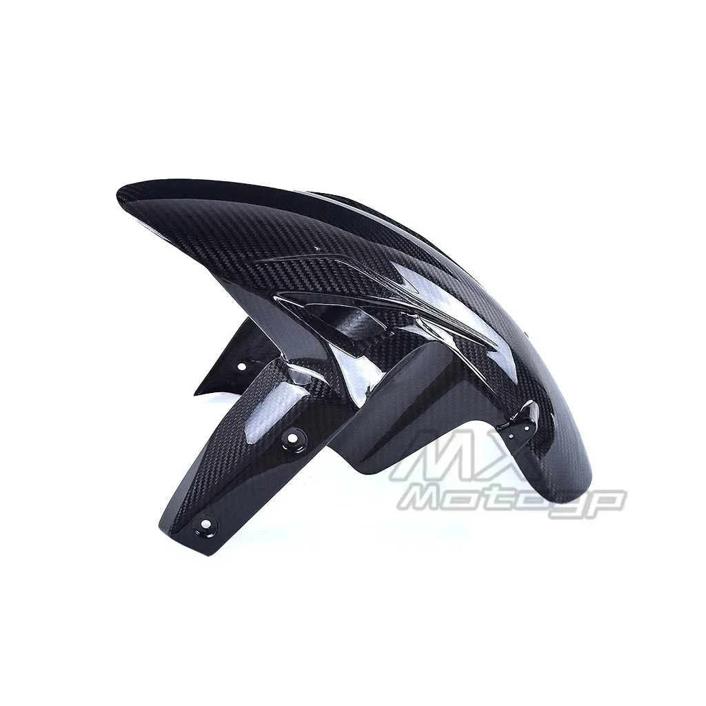 For KAWASAKI ZX6R 636 ZX-6R 2019-2024 Carbon Fiber Front Fender Mudguard Motorcycle Wheel Hugger Mud Flap Splash ZX 6R 2021 2022