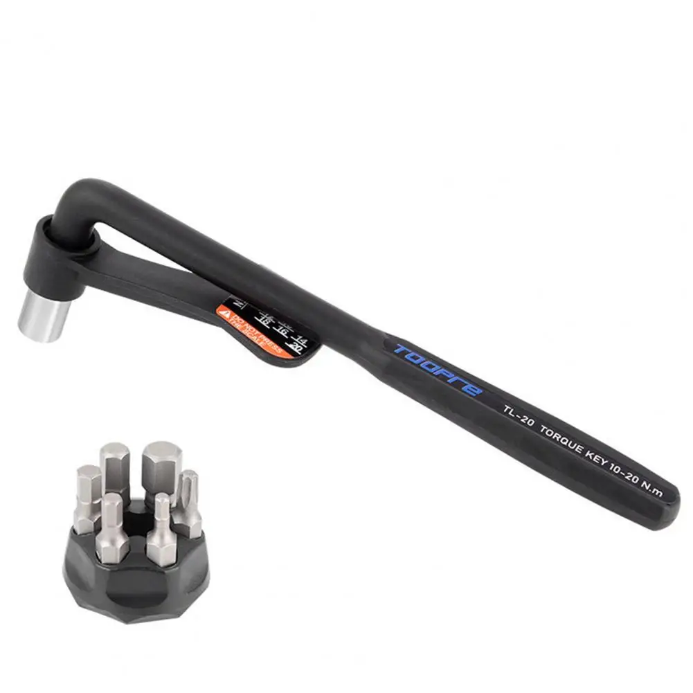 Ergonomic Bike Repair Tool High Precision Bicycle Torque Wrench Set Ergonomic Long Handle Heavy Duty Mtb Road Bike Repair Tool