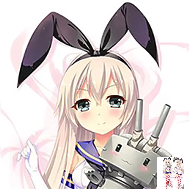

Anime Dakimakura Pillow Case Shimakaze Sexy and Busty Beautiful Girl Double-Sided Halloween Decoration