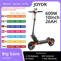 JOYOR S8 Electric Scooter, 600W Motor, 48V 26AH Battery, 10 Inch Tires, 25km/h Max Speed, 90km Range, Dual Mechanical Disc Brake