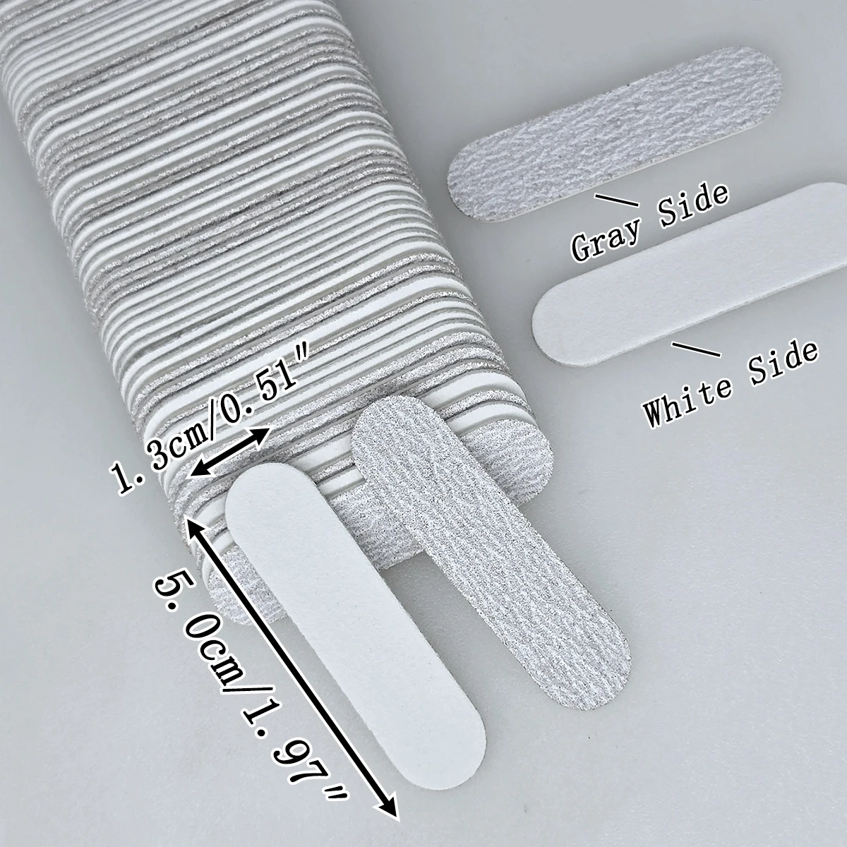 49 SZTUK pilników do paznokci Mini kolorowa płytka szmerglowa do paznokci naturalnych i akrylowych, dwustronny bufor do paznokci do manicure i pedicure