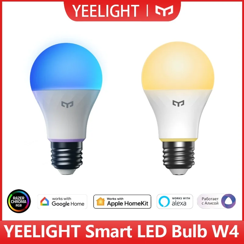 Yeelight Smart LED Bulb W4 lite Multicolor/White E27 WiFi Connection 220-240V Voice Control For Mi Home Apple Homekit Goolge