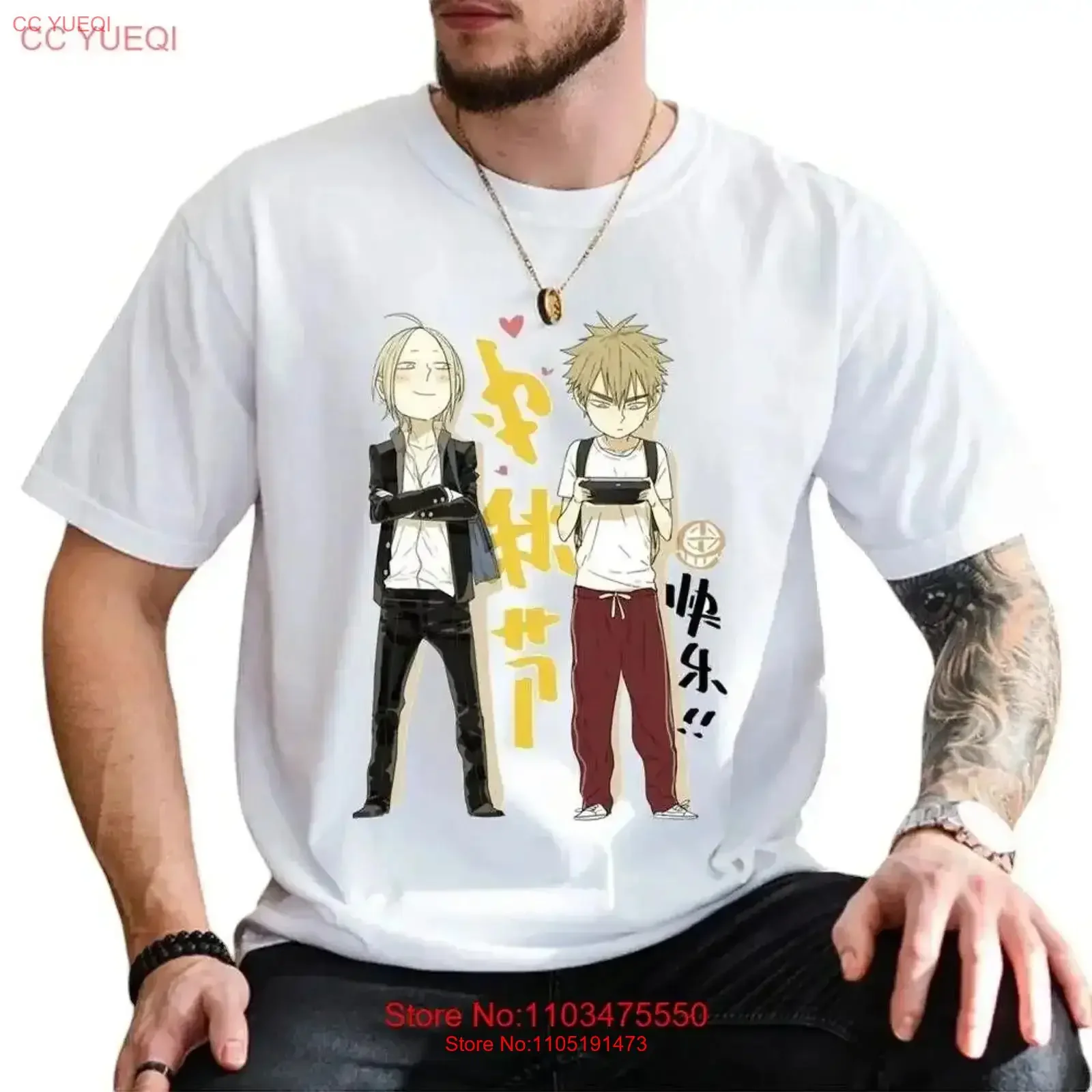 تي شيرت Days Bokura No Negai الرائج_oqd_89 عتيق مغسول ومتمدد ومتعدد الاستخدامات ملابس الشارع الشهير غير رسمية مريحة وناعمة