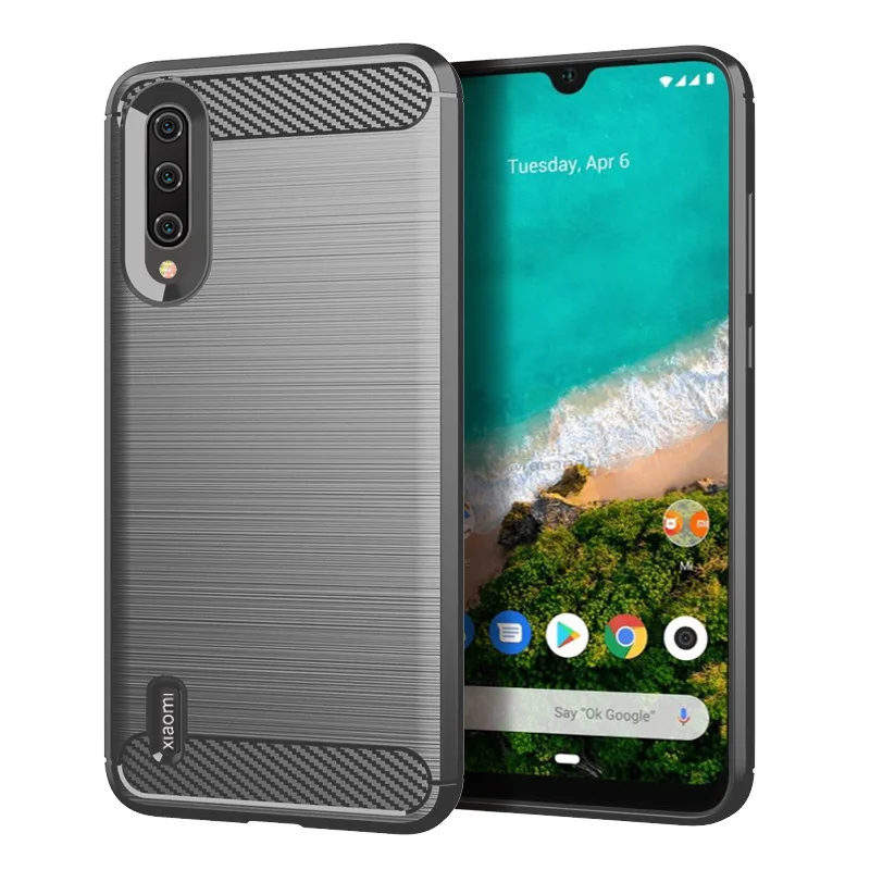 For Xiaomi A3 Mi A3 Case Soft Silicone Protective Back Cover for xaomi mia3 mi a3 Carbon Fiber Soft Phone Cases Coque Fundas